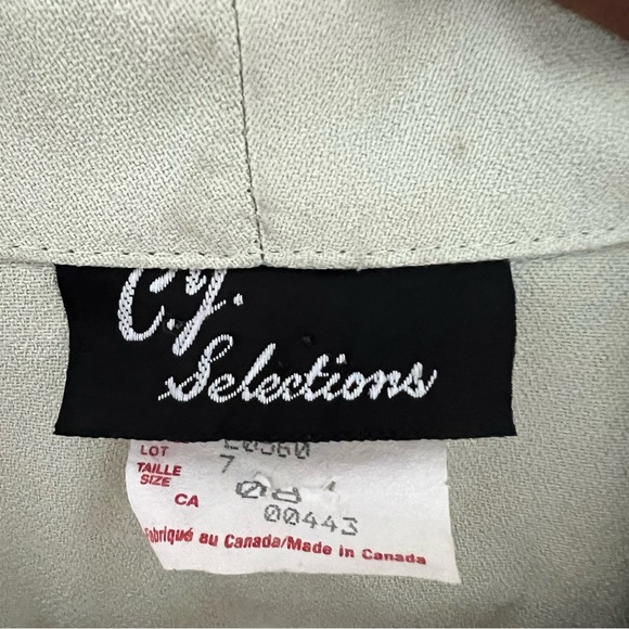 Vintage Sage Green Dress & Jacket - Picture 9 of 9